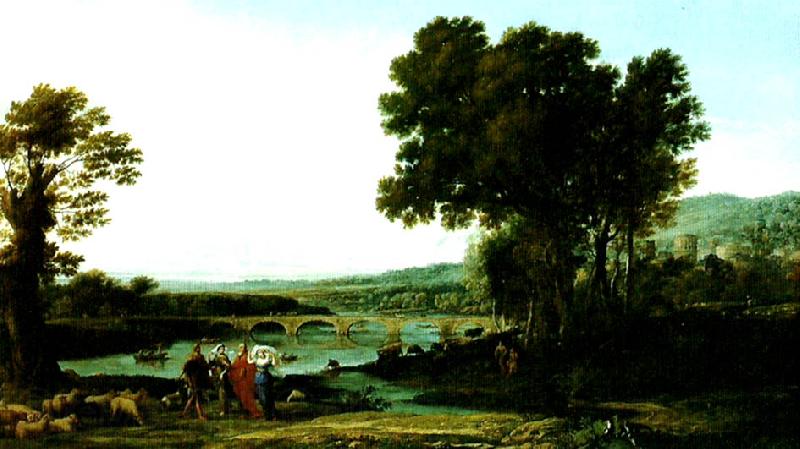 Claude Lorrain landscape with jacob and laban and his daughters Spain oil painting art